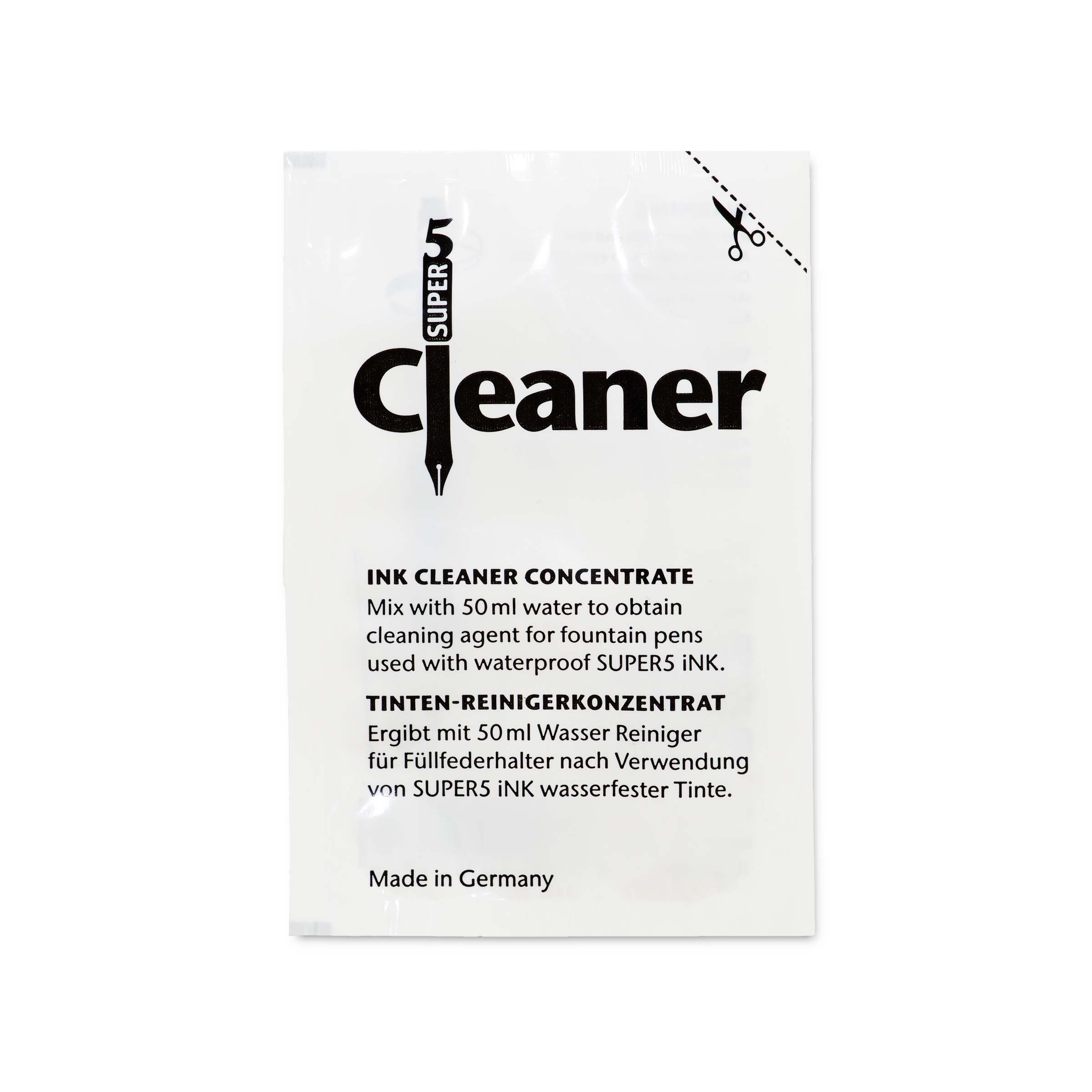 SUPER5 Cleaner <br>Tinten-Reinigerkonzentrat <br>für Füllfederhalter